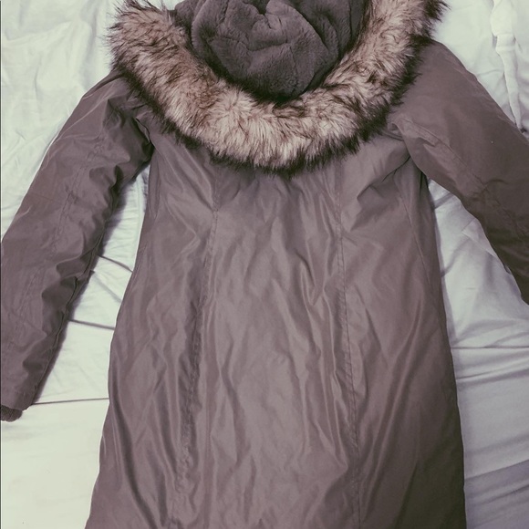 XS modern-taupe tna summit goose-down parka - Picture 3 of 3